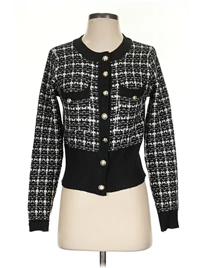 Pre-owned Shein Cardigan Sweater In Black