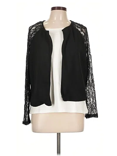 Pre-owned Shein Cardigan Sweater In Black
