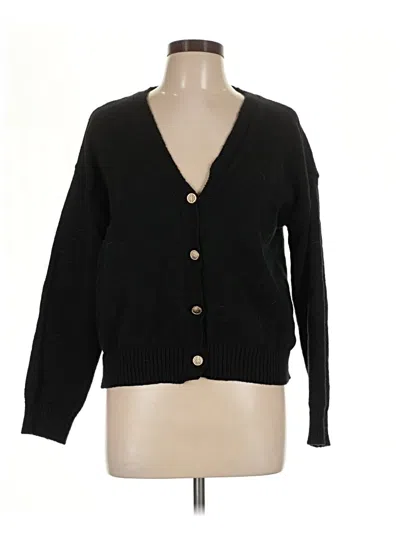 Pre-owned Shein Cardigan Sweater In Black