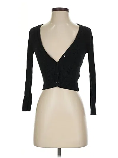 Pre-owned Shein Cardigan Sweater In Black