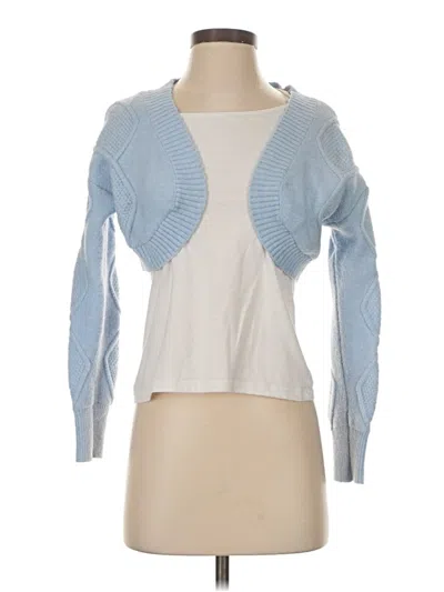 Pre-owned Shein Cardigan Sweater In Blue