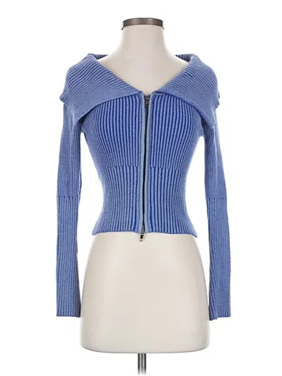 Pre-owned Shein Cardigan Sweater In Blue