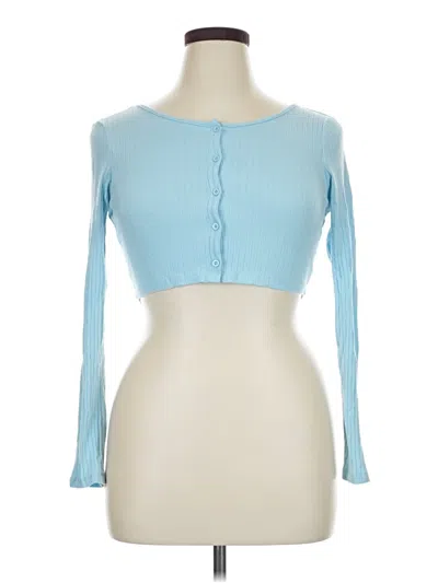 Pre-owned Shein Cardigan Sweater In Blue