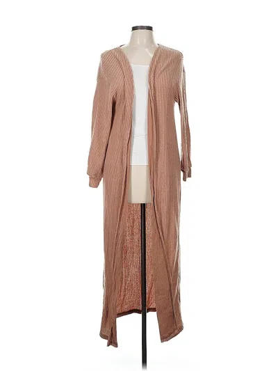 Pre-owned Shein Cardigan Sweater In Brown