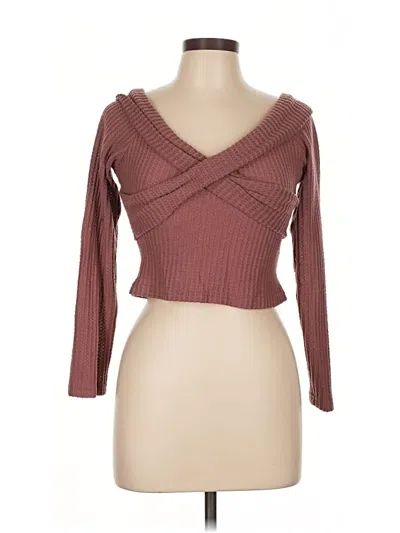 Pre-owned Shein Cardigan Sweater In Brown