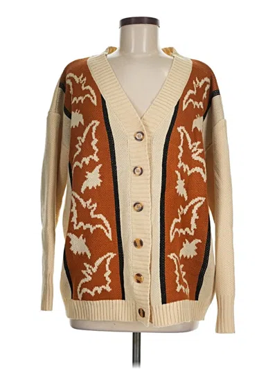 Pre-owned Shein Cardigan Sweater In Brown