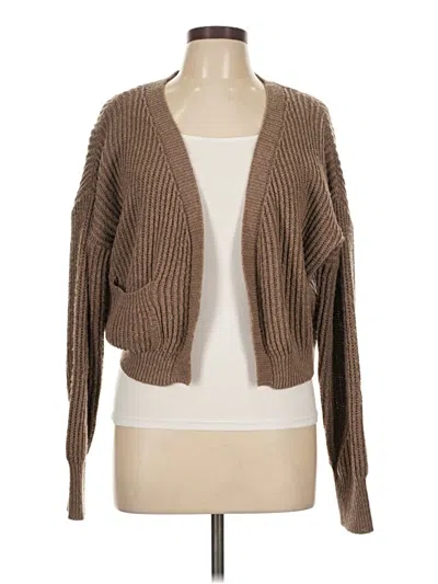 Pre-owned Shein Cardigan Sweater In Brown