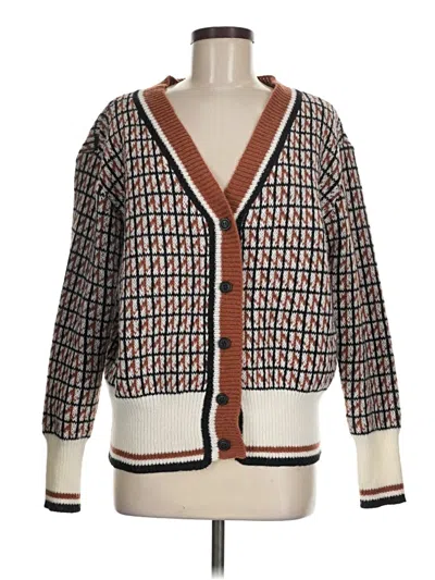 Pre-owned Shein Cardigan Sweater In Brown