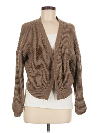 Pre-owned Shein Cardigan Sweater In Brown