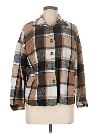 Pre-owned Shein Cardigan Sweater In Brown