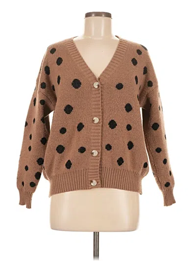 Pre-owned Shein Cardigan Sweater In Brown