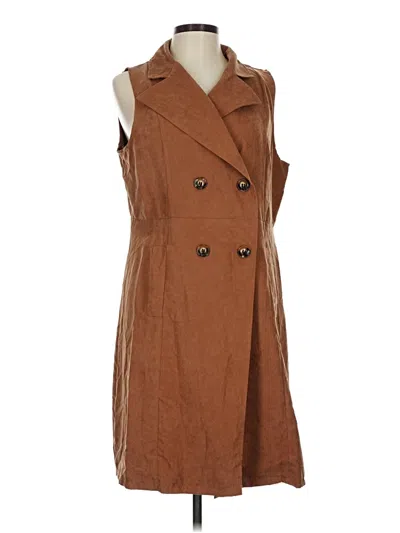 Pre-owned Shein Cardigan Sweater In Brown
