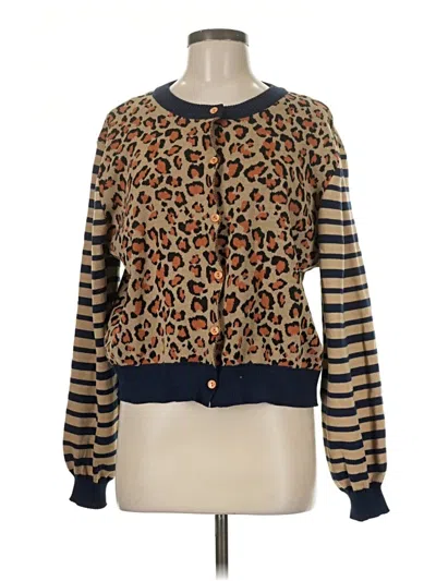 Pre-owned Shein Cardigan Sweater In Brown