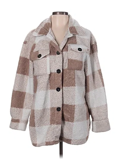 Pre-owned Shein Cardigan Sweater In Brown