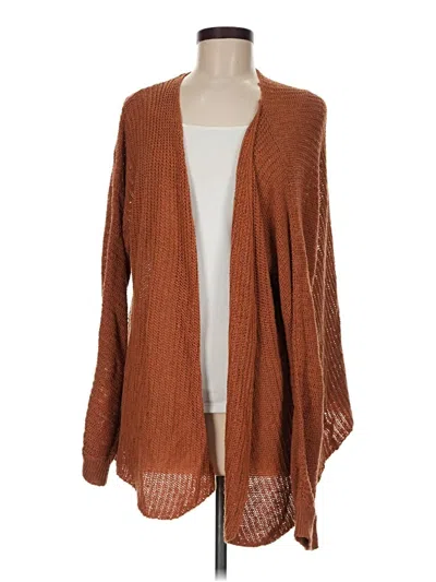 Pre-owned Shein Cardigan Sweater In Brown