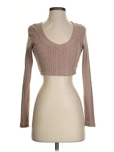 Pre-owned Shein Cardigan Sweater In Brown