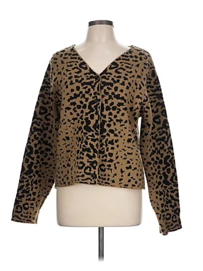 Pre-owned Shein Cardigan Sweater In Brown