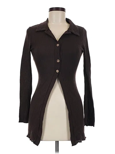 Pre-owned Shein Cardigan Sweater In Brown