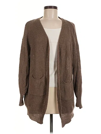 Pre-owned Shein Cardigan Sweater In Brown