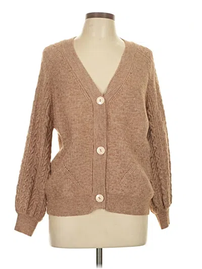 Pre-owned Shein Cardigan Sweater In Brown