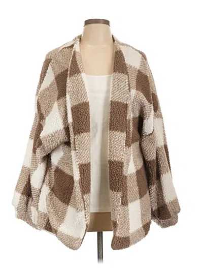Pre-owned Shein Cardigan Sweater In Brown