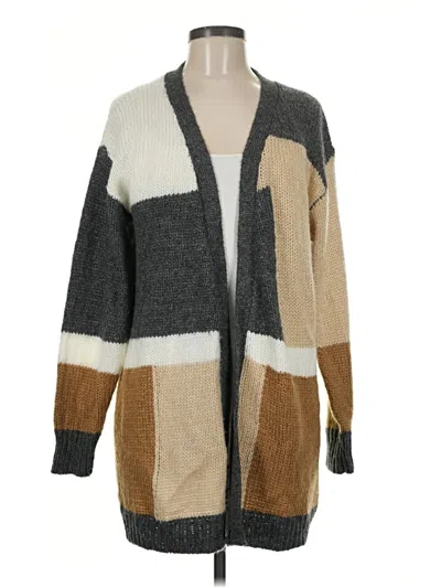 Pre-owned Shein Cardigan Sweater In Brown