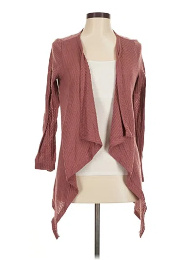 Pre-owned Shein Cardigan Sweater In Burgundy