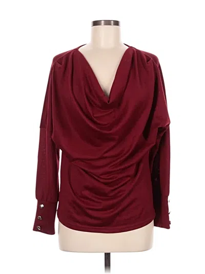 Pre-owned Shein Cardigan Sweater In Burgundy