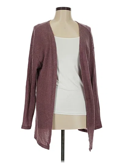 Pre-owned Shein Cardigan Sweater In Burgundy