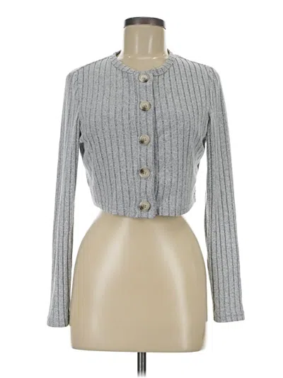 Pre-owned Shein Cardigan Sweater In Gray