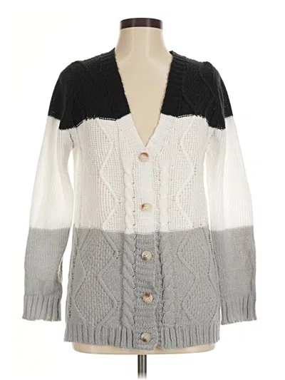 Pre-owned Shein Cardigan Sweater In Gray