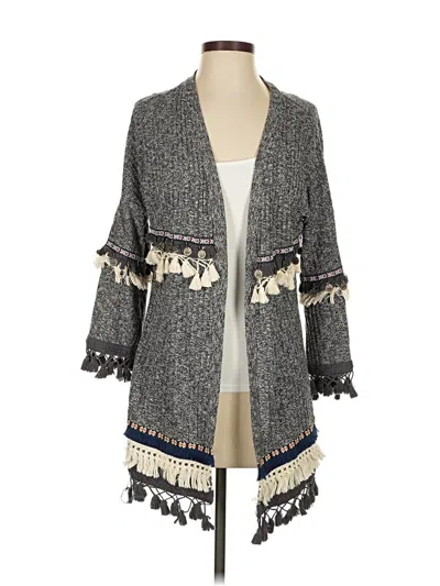 Pre-owned Shein Cardigan Sweater In Gray