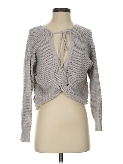 Pre-owned Shein Cardigan Sweater In Gray