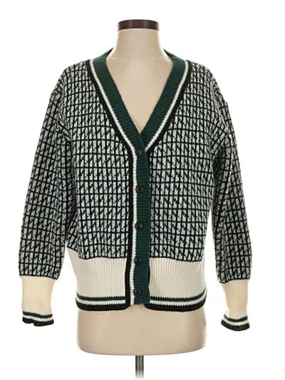 Pre-owned Shein Cardigan Sweater In Green