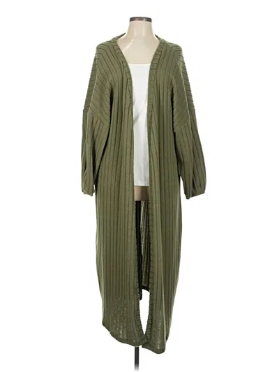 Pre-owned Shein Cardigan Sweater In Green