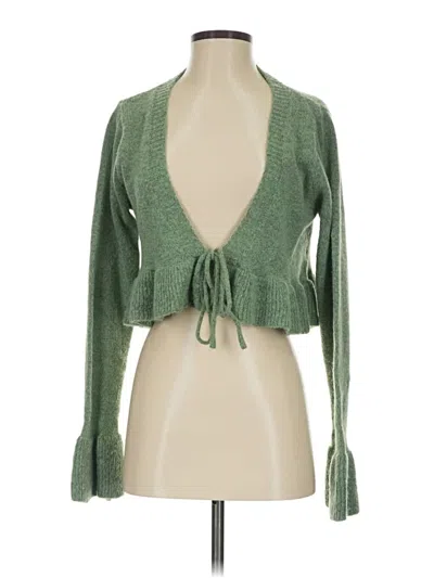 Pre-owned Shein Cardigan Sweater In Green