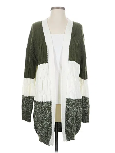 Pre-owned Shein Cardigan Sweater In Green