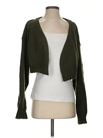 Pre-owned Shein Cardigan Sweater In Green