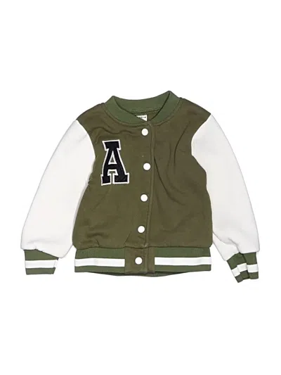 Pre-owned Shein Kids' Cardigan Sweater In Green