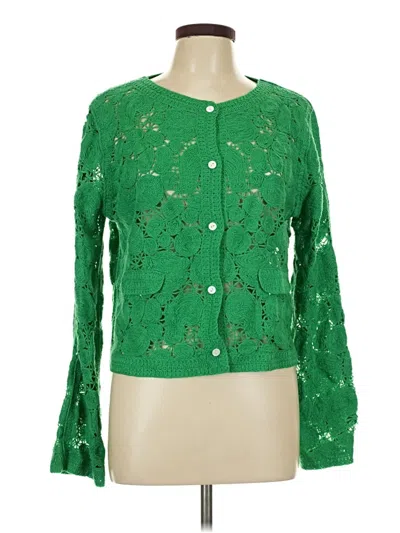 Pre-owned Shein Cardigan Sweater In Green