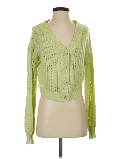 Pre-owned Shein Cardigan Sweater In Green