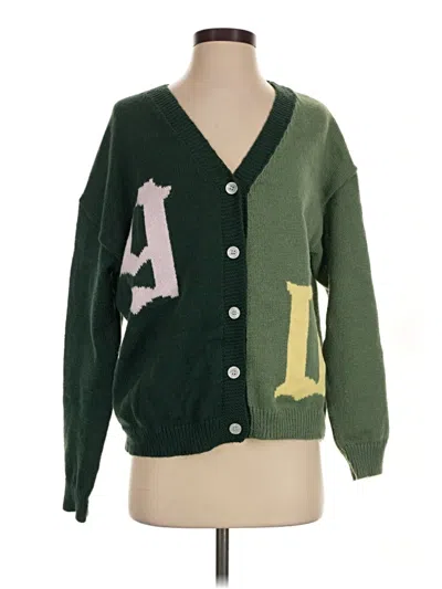 Pre-owned Shein Cardigan Sweater In Green