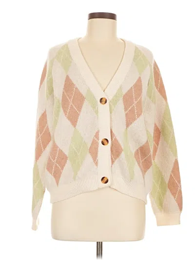 Pre-owned Shein Cardigan Sweater In Ivory