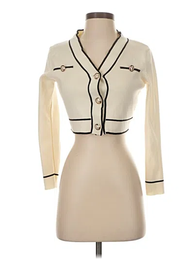 Pre-owned Shein Cardigan Sweater In Ivory