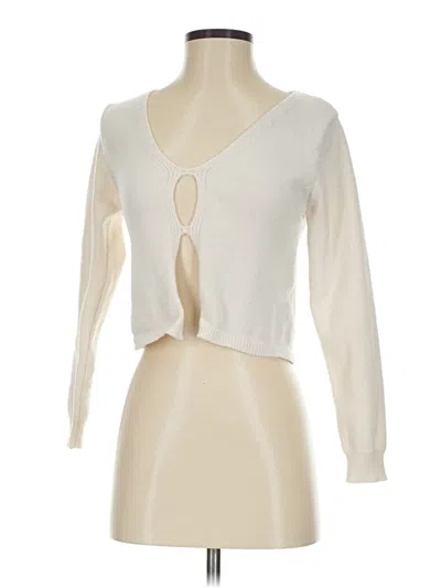 Pre-owned Shein Cardigan Sweater In Ivory