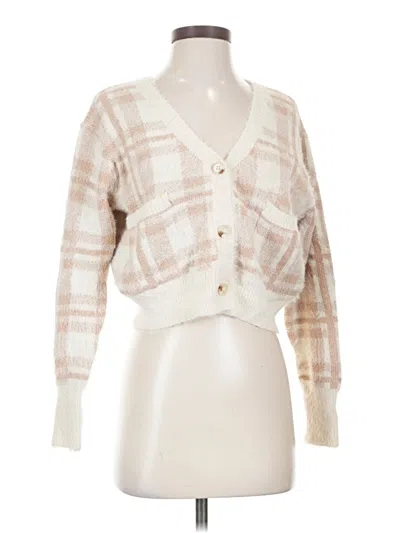 Pre-owned Shein Cardigan Sweater In Ivory