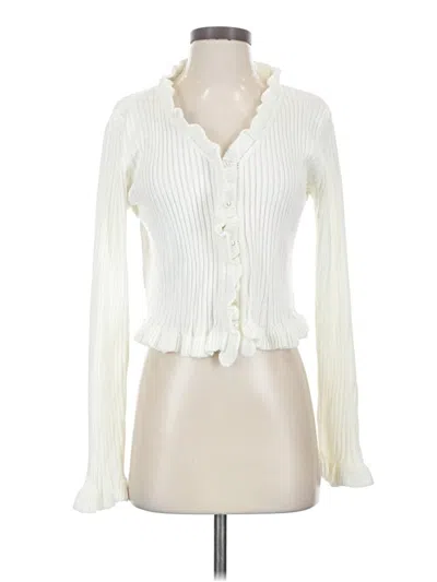 Pre-owned Shein Cardigan Sweater In Ivory