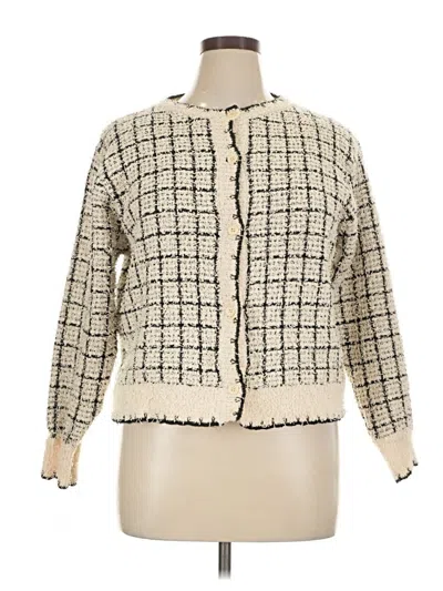 Pre-owned Shein Cardigan Sweater In Ivory