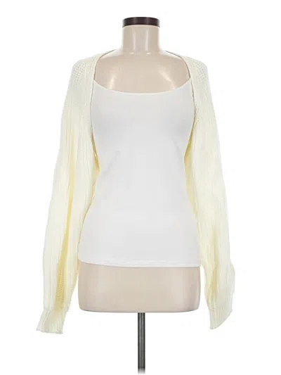 Pre-owned Shein Cardigan Sweater In Ivory