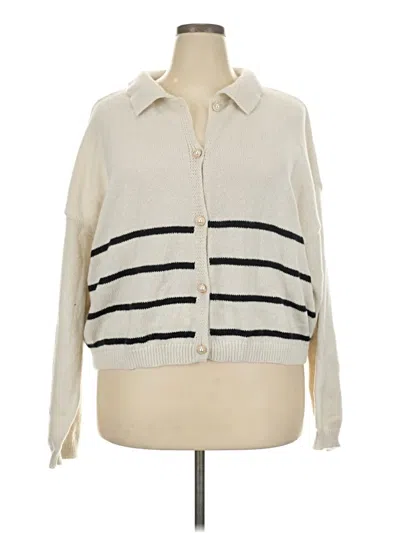 Pre-owned Shein Cardigan Sweater In Ivory
